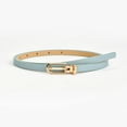 thumbnail image 1 of Only Moment Sky Blue Belt for Dress Pu Casual Waist Belt Fashion Ladies Belt for Jeans Pants Dress One Size, 1 of 3