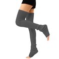 thumbnail image 1 of Only Moment Slouch Socks Women knit Winter Solid Thick Warm Socks Cozy Crew Socks Christmas Gift Dark Gray,A, 1 of 6