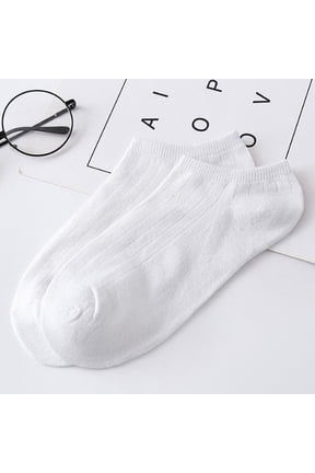 Solid Cotton Tube Socks Cotton Fun Novelty Retro Striped Crew Socks For Women White,One Size