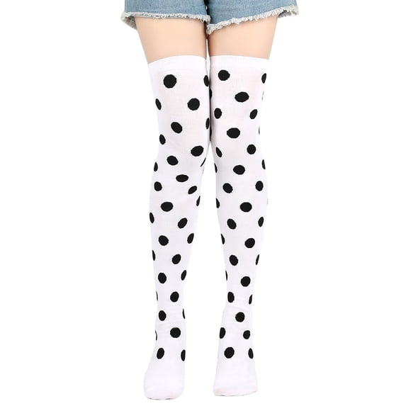 Only Moment Stockings Christmas Dress Up Stocking Festival Makeup Dress Up Props COS Dots Knee Socks Stocking