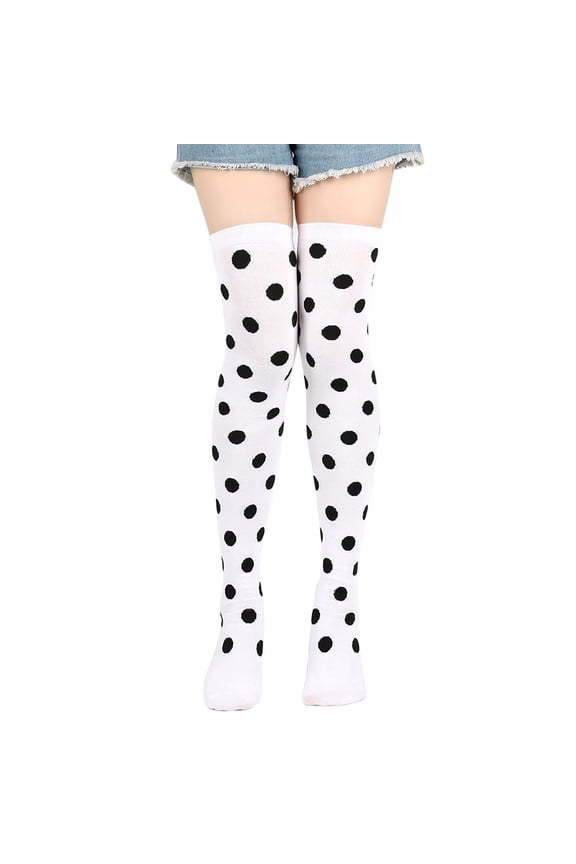 Stockings Christmas Dress Up Stocking Festival Makeup Dress Up Props COS Dots Knee Socks Stocking