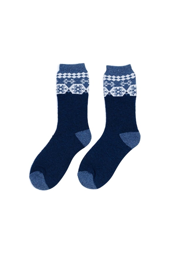 Stockings Women's Socks Winter Thick Warm Outdoor Travel Ski Snow Socks Wool Circle Working High Socks