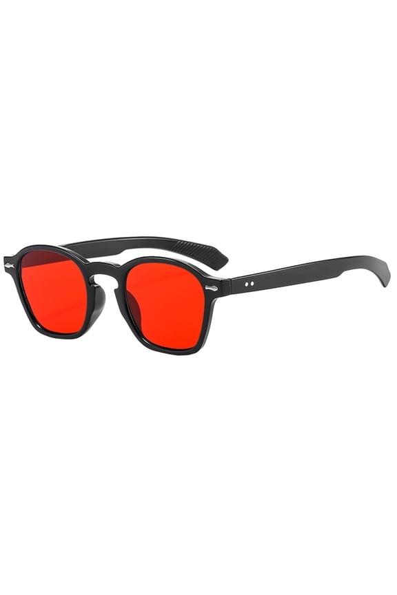 Sun Glassesfor Women Beach Accessories Pc+Ac UV 400 Glasses Oversized Classic Trend Ladies Sunglasses Sparkling Large Frame Red One Size