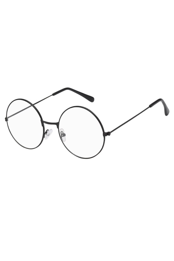 Sunglasses Adults Metal Frame Glasses With Fashion Unisex Classic Metal Frame Mirror Rounded Glasses