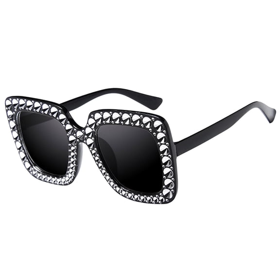 Only Moment Sunglasses Rystal Oversized Sunglasses Women Square Diamond Sunglasses Retro Rectangle Eyewear Vintage Glasses