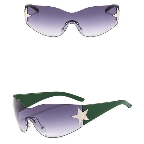 Only Moment Sunglasses for Women Pc Trendy Sun Glasses Polarized UV400 Protection Fashion Sunglasses Green One Size