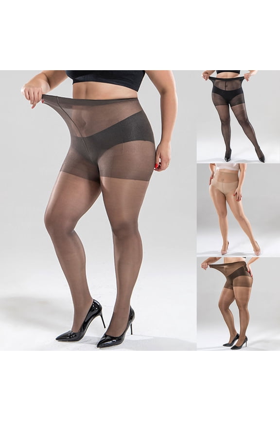 Thigh High Stockings Polyester with Run Resistant, Light Support Legs A One Size