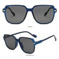 thumbnail image 1 of Only Moment Trendy Sunglasses Fashion Accessories Pc Trendy Designer Mirrored UV400 Protection Sun Glasses Blue One Size, 1 of 4