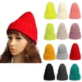 thumbnail image 1 of Only Moment Warm Winter Hats for Men A Acrylic Unisex Windproof Stretchy Knit Double Layer Cuffed Cap One Size, 1 of 3