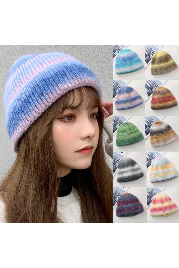 Waterproof Windproof Cuff Beani A knit Winter Hats Soft Warm Beanie Hat Ladies Knitting Skull Beanies One Size