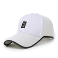 thumbnail image 1 of Only Moment White Baseball Cap Polyester Adjustable Washer Friendly Sport Hats for Golf Running One Size, 1 of 3