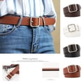 thumbnail image 1 of Only Moment White Belts for Women Pu for Jeans Pants Dresses, Ladies Belt One Size, 1 of 2