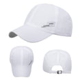 thumbnail image 1 of Only Moment White Mesh Hat Lightweight Quick Dry Baseball Cap Polyester Adjustable Washer Friendly Sport Hats for Golf Running One Size, 1 of 5
