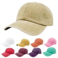 thumbnail image 1 of Only Moment White Structured Mesh Baseball Cap Cotton Adjustable Original Classic Low Profile Cotton Hat Unconstructed Plain Cap Men Women M, 1 of 4