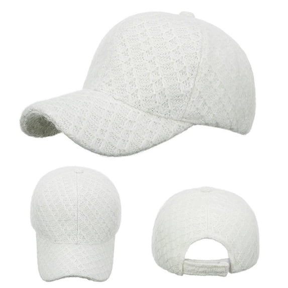 Only Moment White Vintage Washed Distressed Baseball Cap Polyester Trucker Hats Bulk Wholesale Hats Adjustable Plain for Men Women One Size
