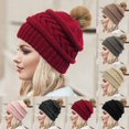 thumbnail image 1 of Only Moment Winter Hats for Women Beige Polyester Winter Hats Soft Warm Beanie Hat Ladies Knitting Skull Beanies One Size, 1 of 3
