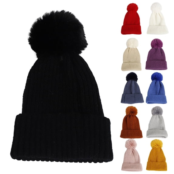 Only Moment Women Beanie Warm Winter Hats Beige Polyester Winter Knitted Caps Soft Warm Ski Hat Unisex One Size