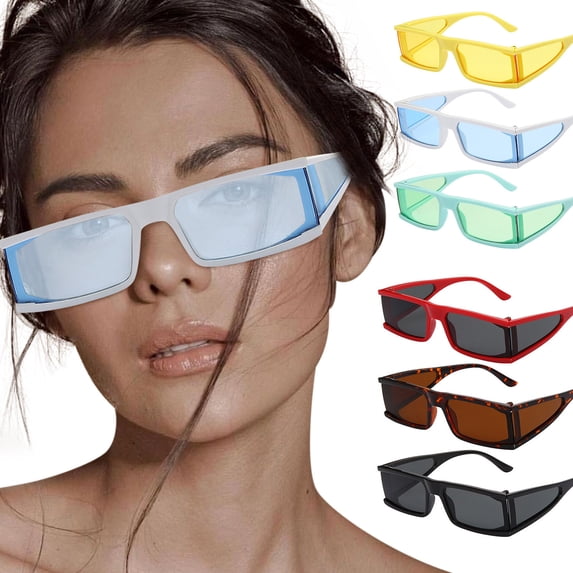 Only Moment Women Large Sunglasses Polyester UV 400 Glasses Oversized Classic Trend Ladies Sunglasses Sparkling Large Frame Red One Size