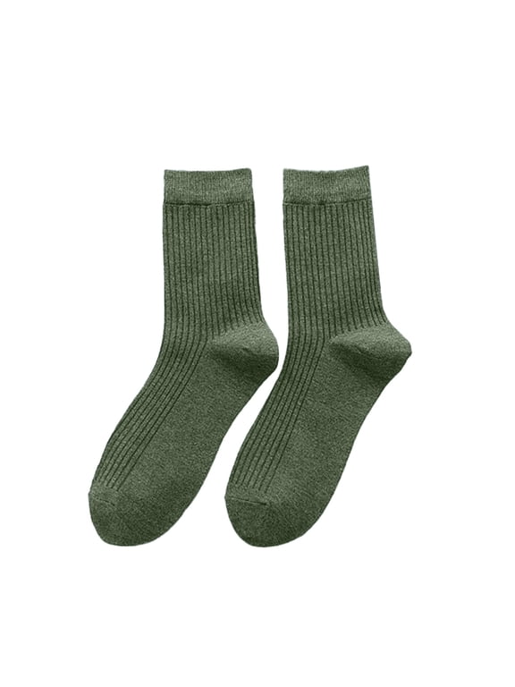 Women Socks 1 Pair Men Casual Business Crew Dress Socks Cotton Middle Breathable Tube Crew Socks