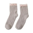 thumbnail image 1 of Only Moment Women Socks Fuzzy Socks For Women With Grips Plush Fuzzy Socks Sleep Cozy Socks Sleep Socks Winter Soft Fluffy Sock, 1 of 2