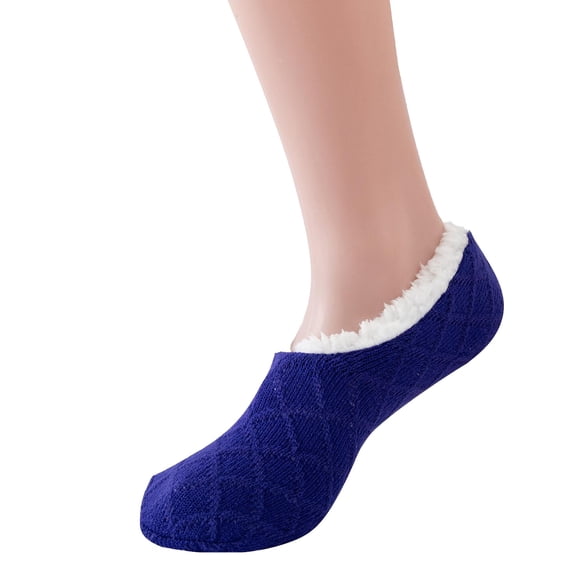 Only Moment Women Socks Winter Solid Color Brushed Thick Plush Warm Socks Home Socks Ski Socks Moon Socks