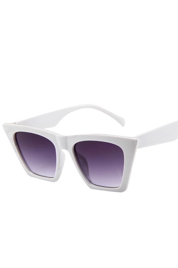 Women Sunglasses Beach Accessories Pc Retro Driving Glasses 90’S Vintage Fashion Narrow Square Frame UV400 Protection White One Size
