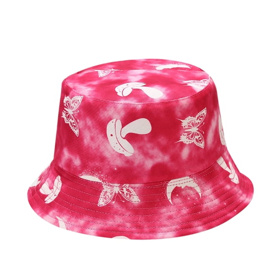 Only Moment Women Washed Packable Summer Beach Sun Hats Mens Womens Tie-dye Bucket Hat