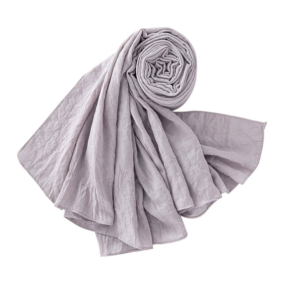 Only Moment Women's Cotton Scarves Cotton Silk Fashion Scarves Light Ashy,One Size