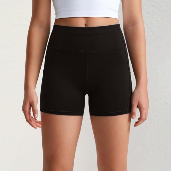 Only Moment Women's Drawstring Sweat Shorts Polyester Stretch Ankle Sweatpants for Golf, Athletic, Lounge, Travel, Work Yoga Shorts Black,XL