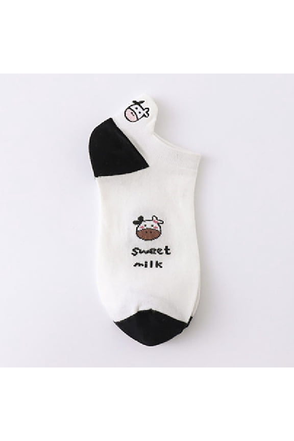 Womens Crew Socks Cotton Thin Athletic Sock Pack Socks Black One Size