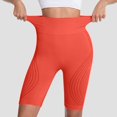 thumbnail image 1 of Only Moment Womens Shorts Nylon,Spandex Stretch Ankle Sweatpants for Golf, Athletic, Lounge, Travel, Work Yoga Shorts with Pockets Orange,3XL, 1 of 4