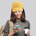 thumbnail image 1 of Only Moment Yellow Oversize Baseball Cap Polyester Men & Women's Hiking Fishing Running Golfing Hat One Size, 1 of 5