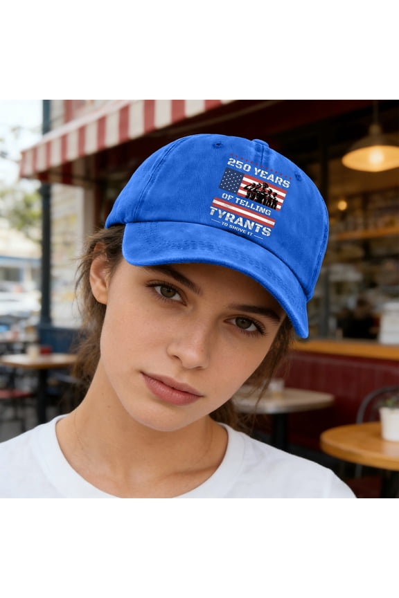 baseball cap men One776-2026 Patriotic Baseball Cap Embroidered Eagle and Flag Design USA 250th Anniversary Adjustable Hat Blue,One Size
