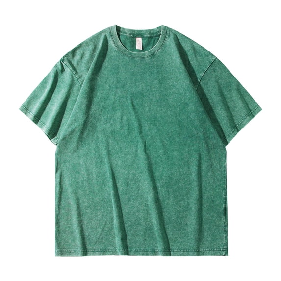 Only MomentT-shirt Cotton T Shirts Oversized Unisex Short Sleeves Casual Loose Wash Solid Basic Tee Tops