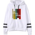 thumbnail image 1 of Only Murders In The Building Merch Hoodie Unisex Pocketless Double-bar Sleeve Casual Sweatshirt,XS,White, 1 of 2