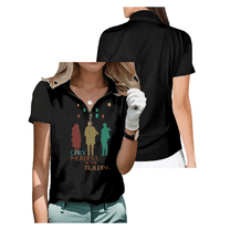 Only Murders in the Building Golf Shirt Women Short Sleeve Half Zip Sports Tops