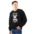 thumbnail image 1 of Only My Dog Understands Me Pet Lover Unisex Plus Fleece Graphic Sweatshirt Brisco Brands 5X, 1 of 5