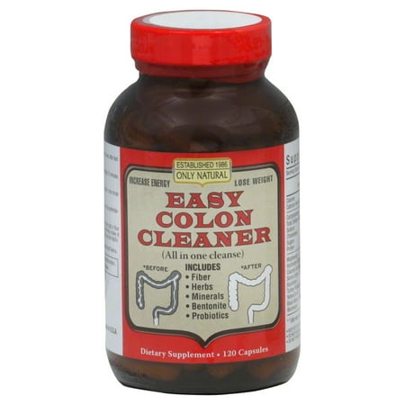 Only Natural Easy Colon Cleanse - 120 Capsules