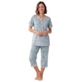 thumbnail image 1 of Only Necessities Plus Size 2-Piece Pintuck Tee And Capri Sleep Set, 1 of 6
