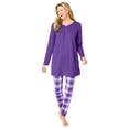 thumbnail image 1 of Only Necessities Plus Size Henley Tunic & Jogger PJ Set, 1 of 5