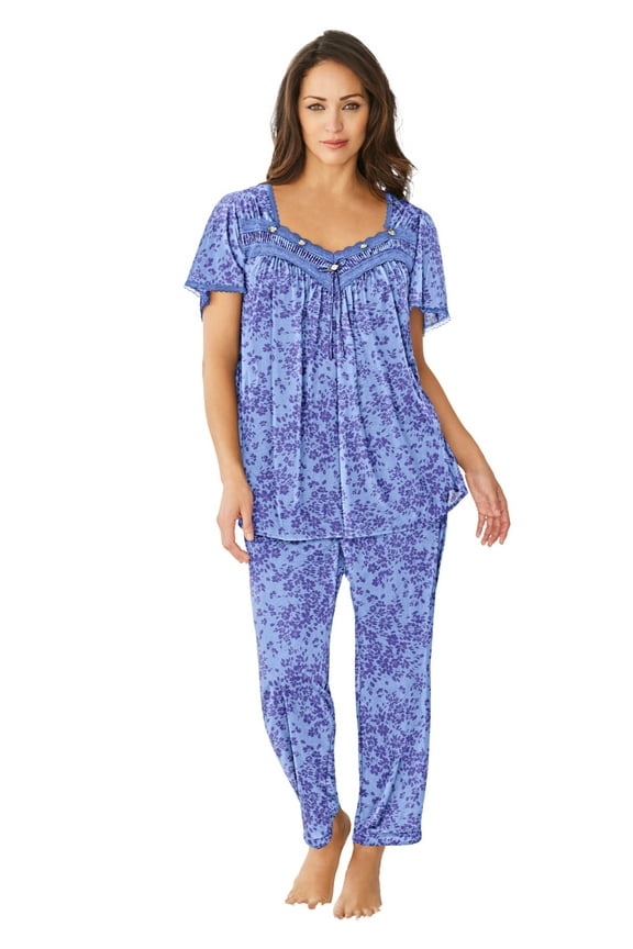 Plus Size Silky 2-Piece PJ Set