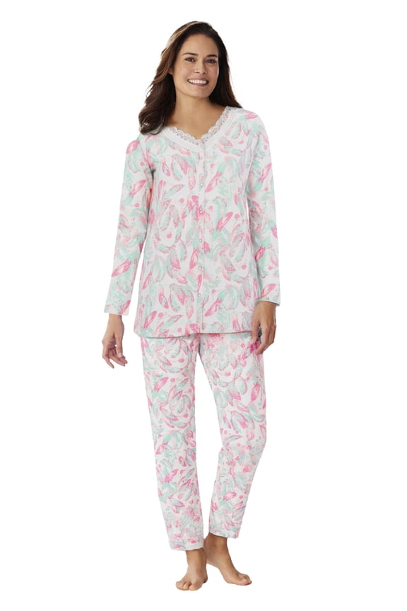 Plus Size  Snap-Front Pajama
