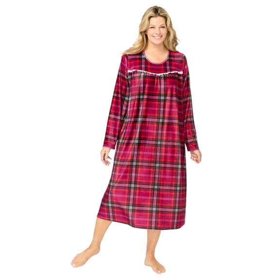 Only Necessities Plus Size  Velour Gown