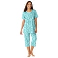 thumbnail image 1 of Only Necessities Plus Size 2-Piece Pintuck Tee And Capri Sleep Set, 1 of 6