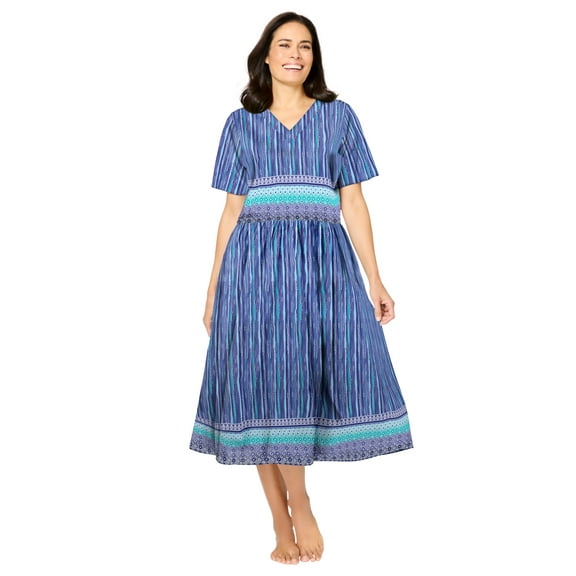 Only Necessities Plus Size Crinkle Cotton Lounger