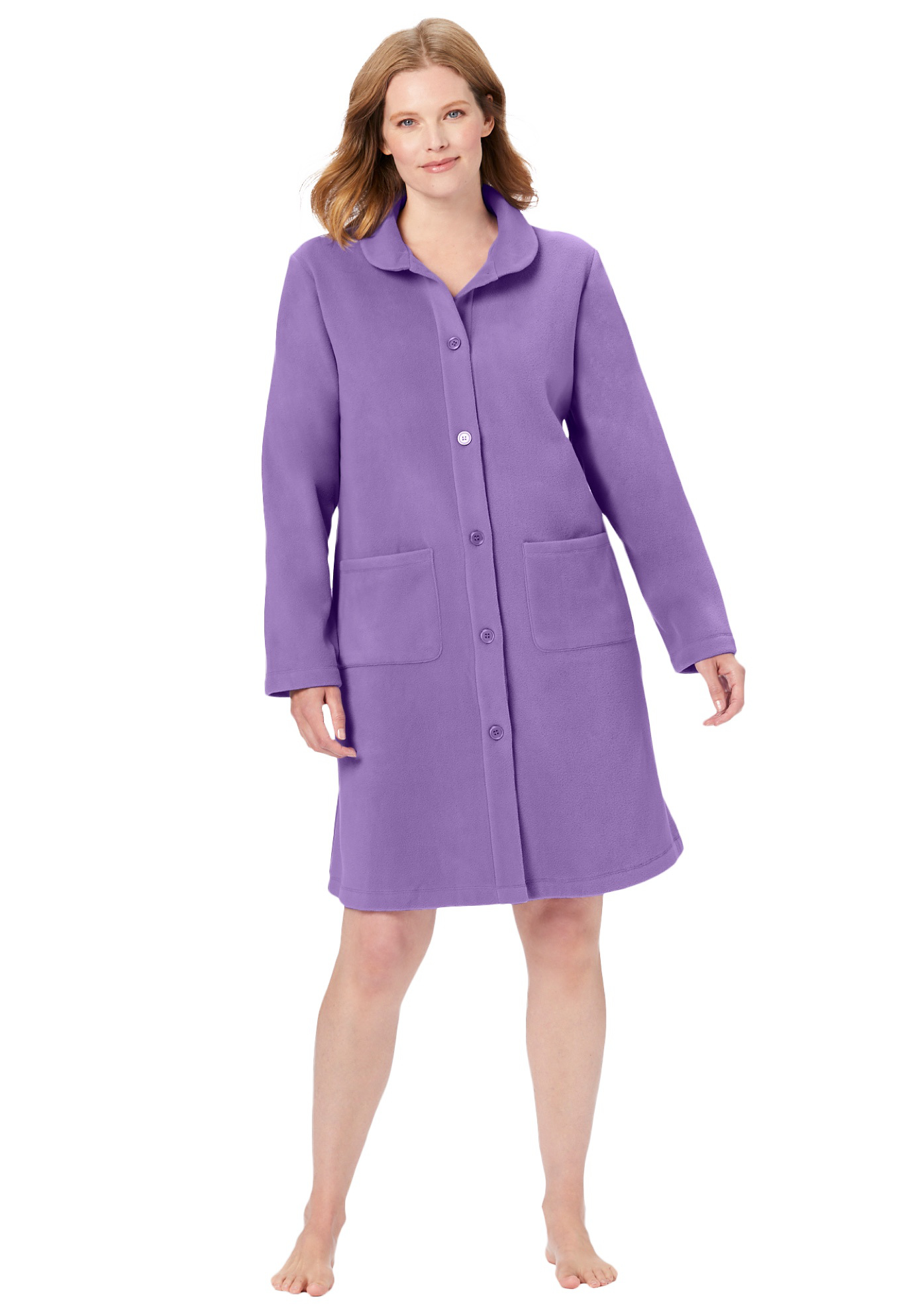 Only Necessities Women's Plus Size Fleece Robe