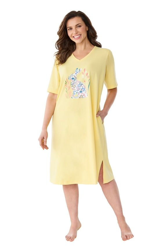 Women's Plus Size  Graphic Sleepshirt