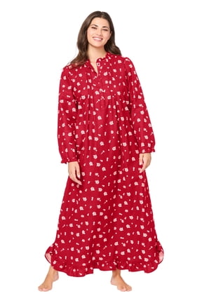 Plus Size Long Flannel Nightgown