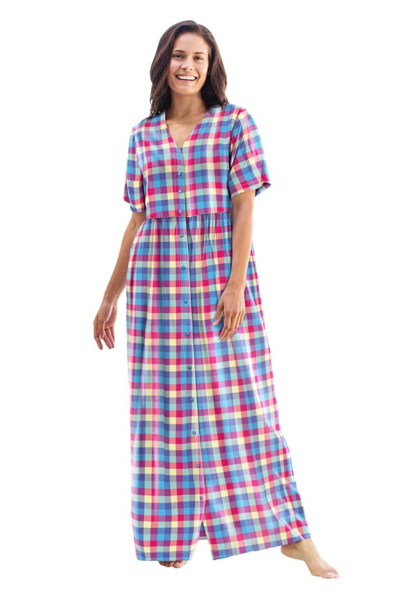 Plus Size Long Seersucker Lounger