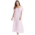thumbnail image 1 of Only Necessities Women's Plus Size Long Silky Lace-Trim Gown, 1 of 6